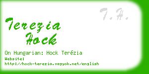 terezia hock business card